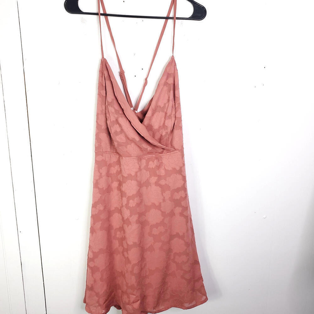 Speechless Dress Womens 1X Plunge V Neck Leopard Textured Girly Party Guest